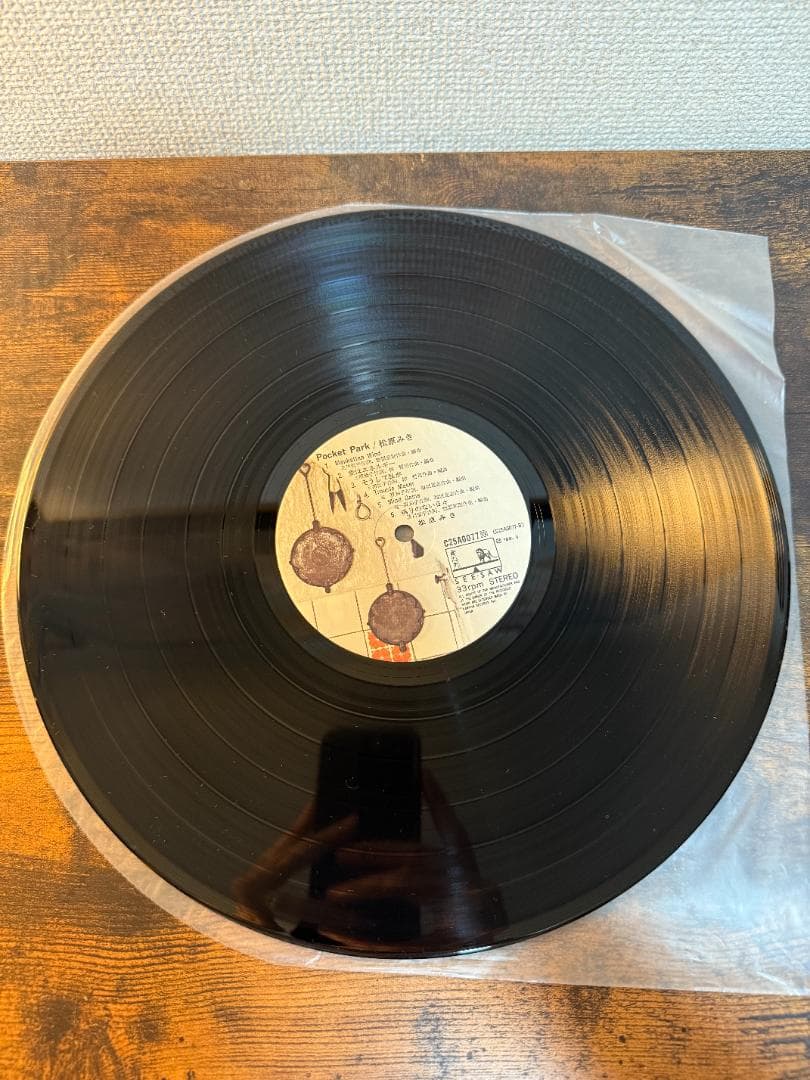 美品　松原みき　ポケットパーク LP 真夜中のドア　ポスター付
