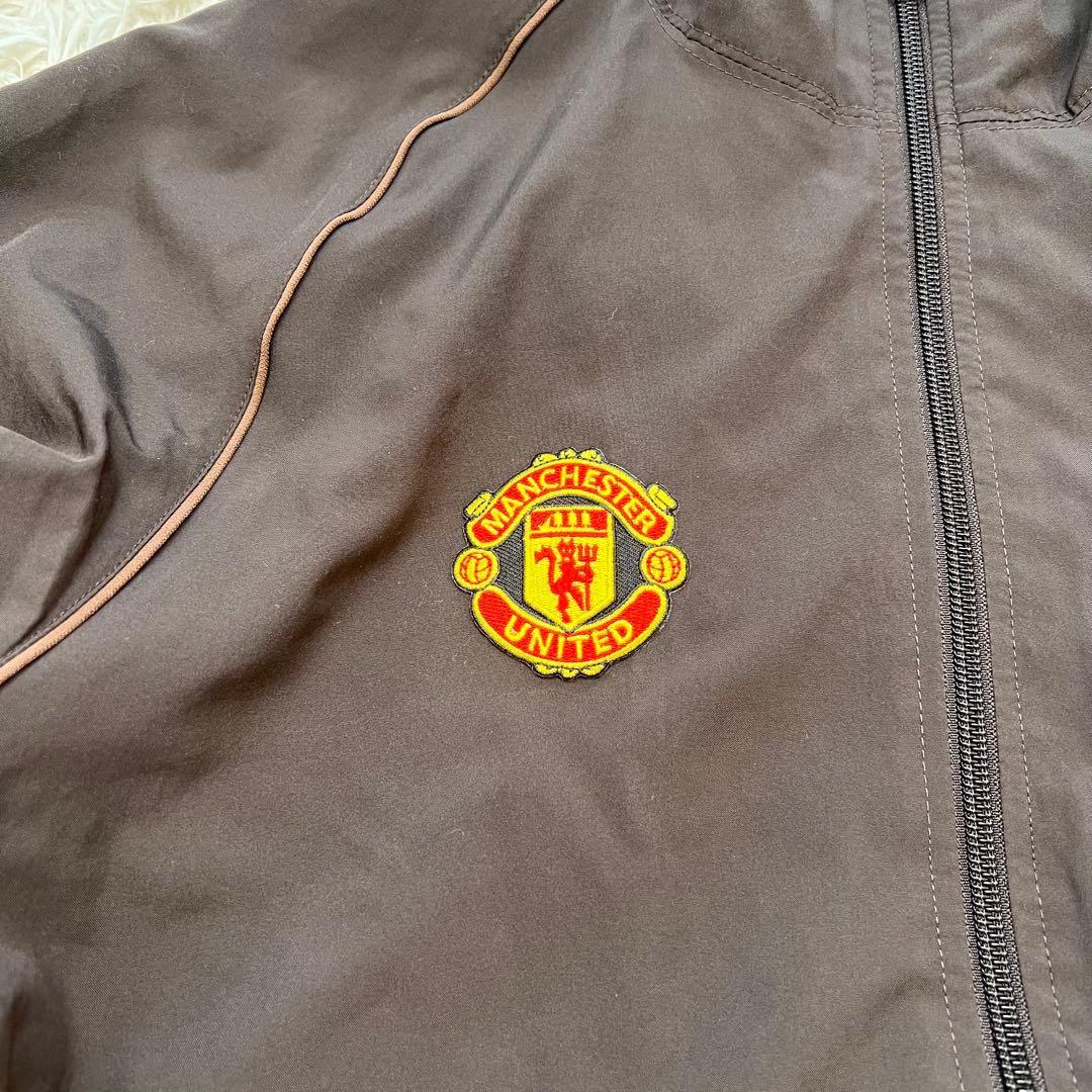 00s nike マンチェスターU 短丈　ドローコード　ナイロンジャケット　M