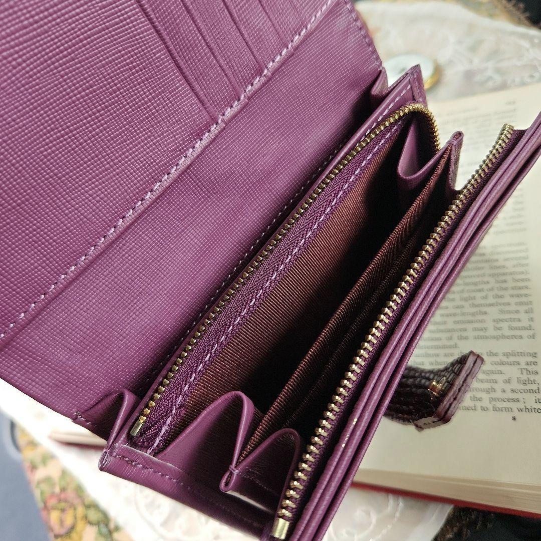 クロコダイル 目地染め 財布 レザージュエルズ