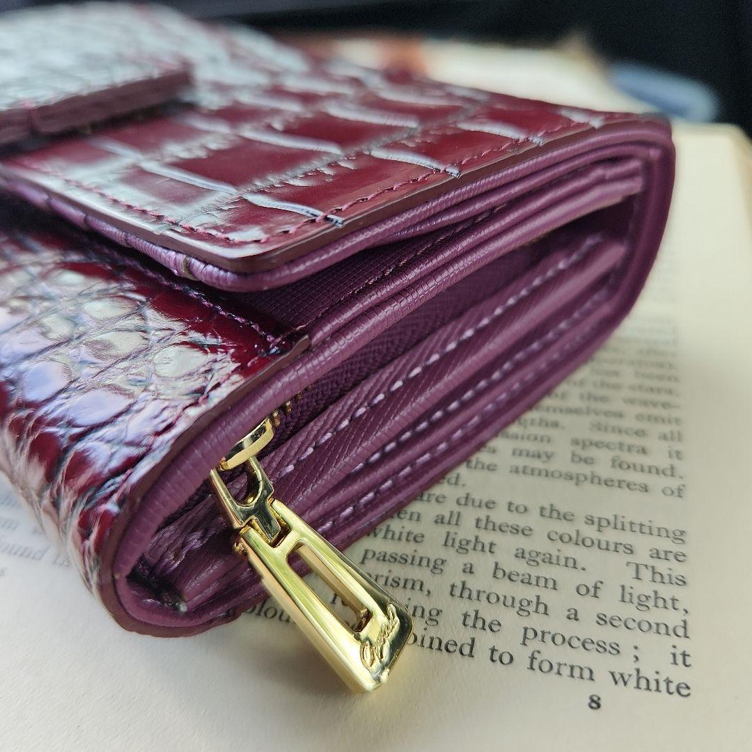 クロコダイル 目地染め 財布 レザージュエルズ