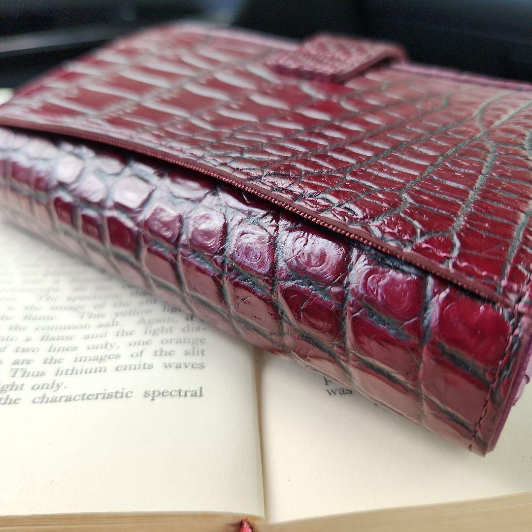 クロコダイル 目地染め 財布 レザージュエルズ