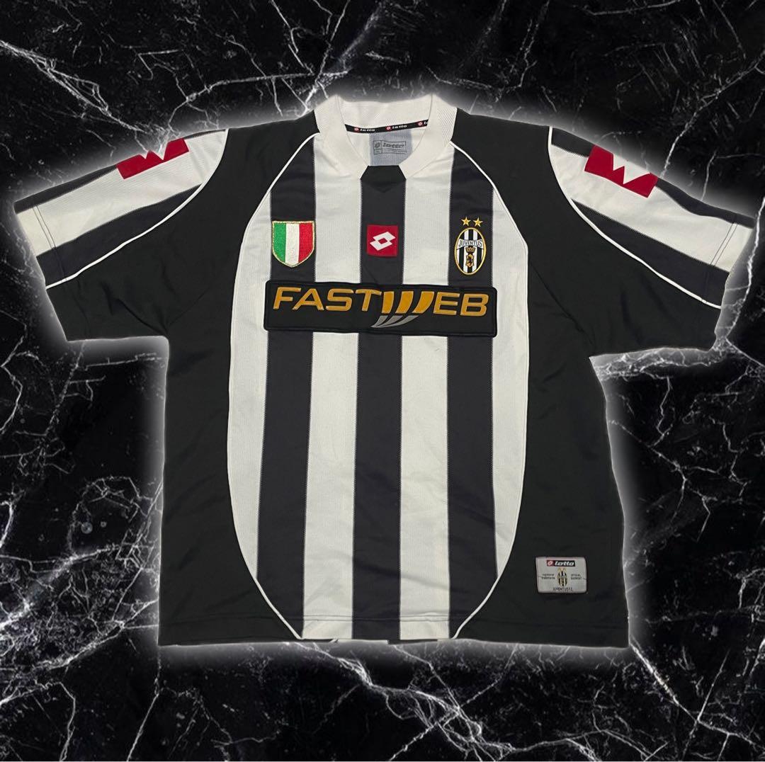 Lotto 製 ユニフォーム ユベントス ダービッツ サッカーゲームシャツ