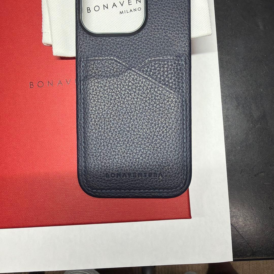 BONAVENTURA iPhone16Proケース ネイビー