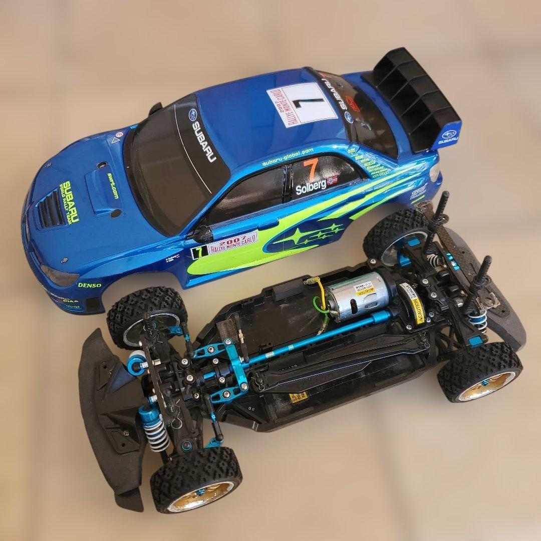 タミヤ TT-02改ラリー インプレッサボディセット アルミパーツ多数