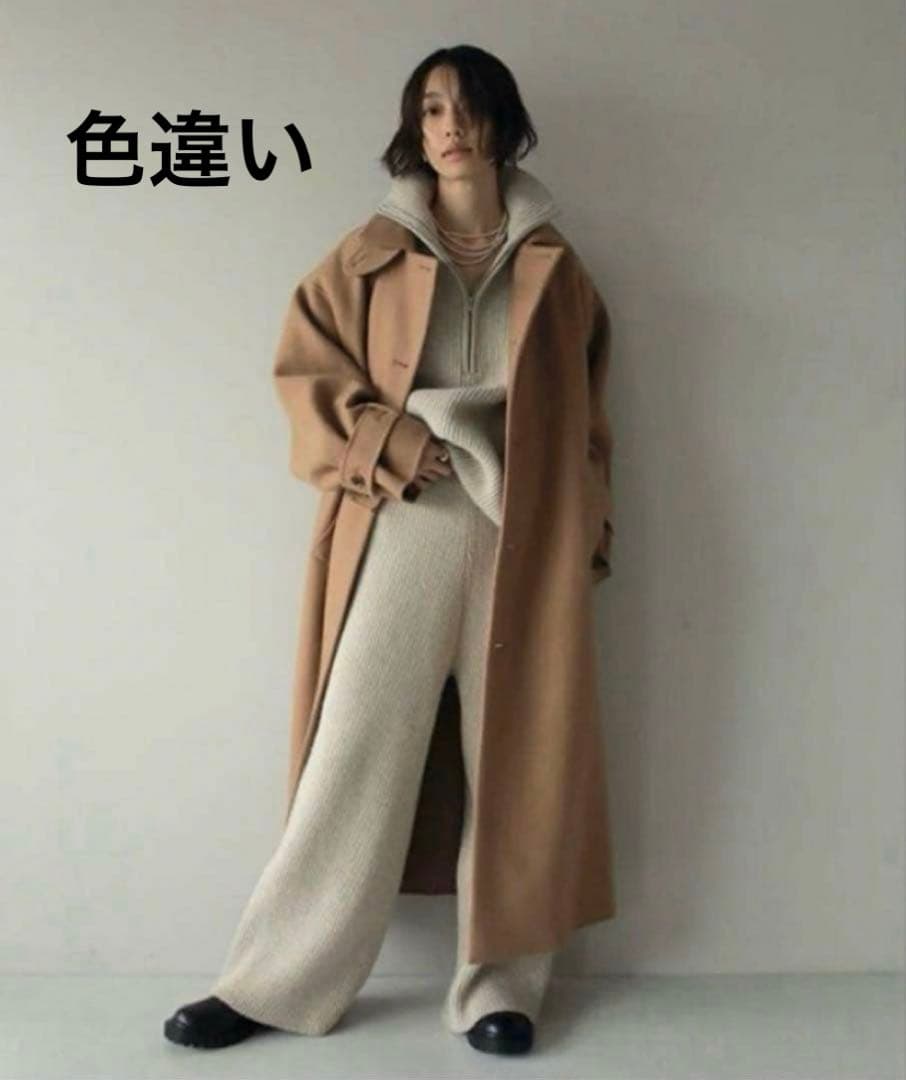 ETRE TOKYO エトレトウキョウ ミリタリーロングリバーコート グレー