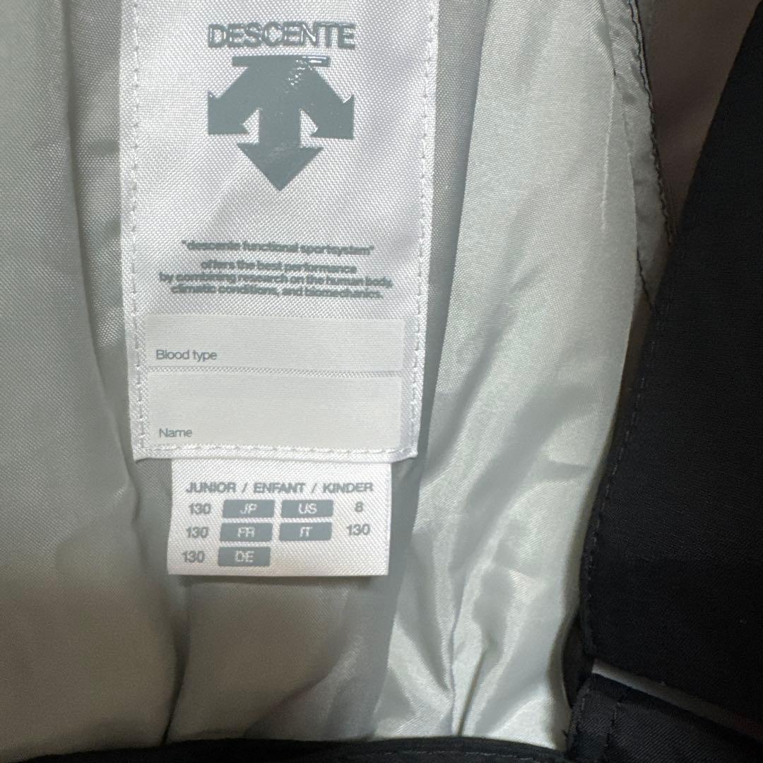 デサント DESCENTE スキーウェア　赤黒 130 キッズ ジュニア　スノボ