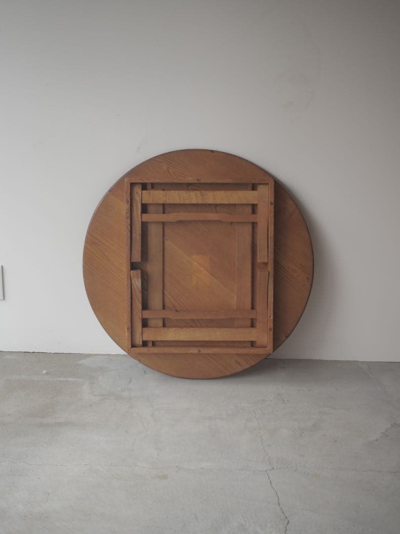 ちゃぶ台　丸ちゃぶ台　台　古家具　古道具　アンティーク　昭和レトロ