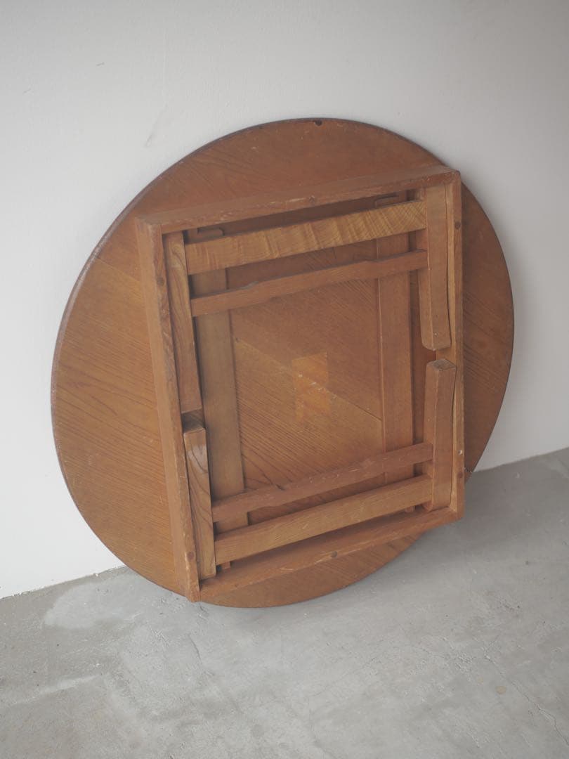 ちゃぶ台　丸ちゃぶ台　台　古家具　古道具　アンティーク　昭和レトロ