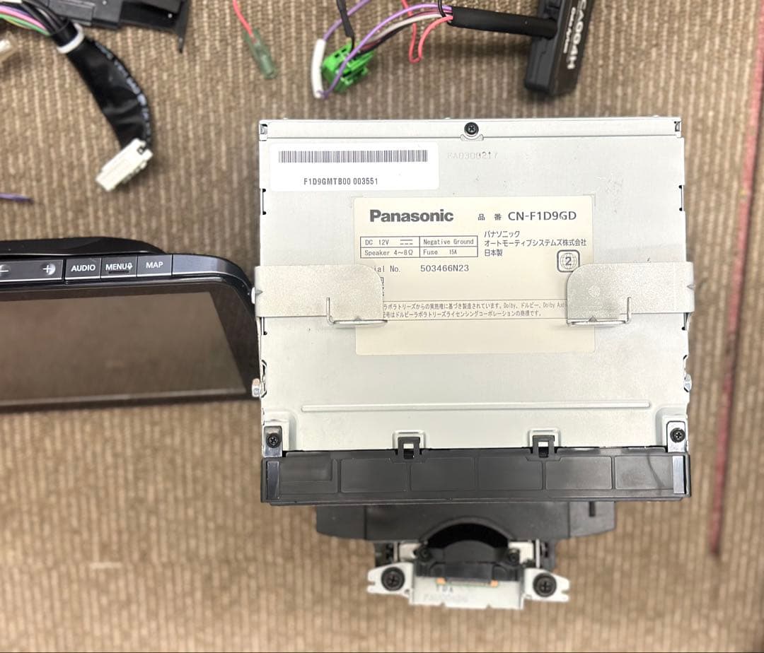 Panasonic CN-F1D9GD カーナビ 大型ディスプレイ 配線一式