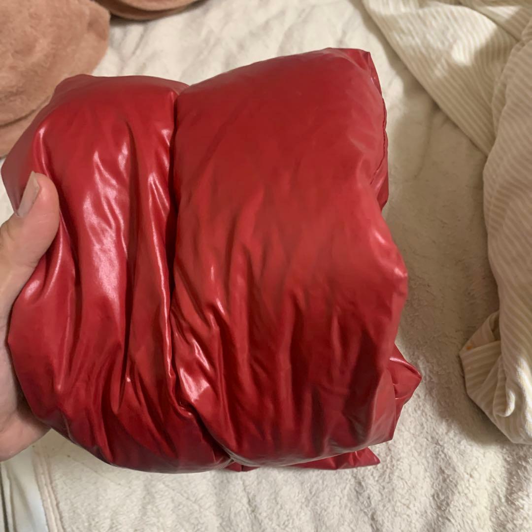 最安値　MONCLER ダウンマフラー　SCIARPA レッド