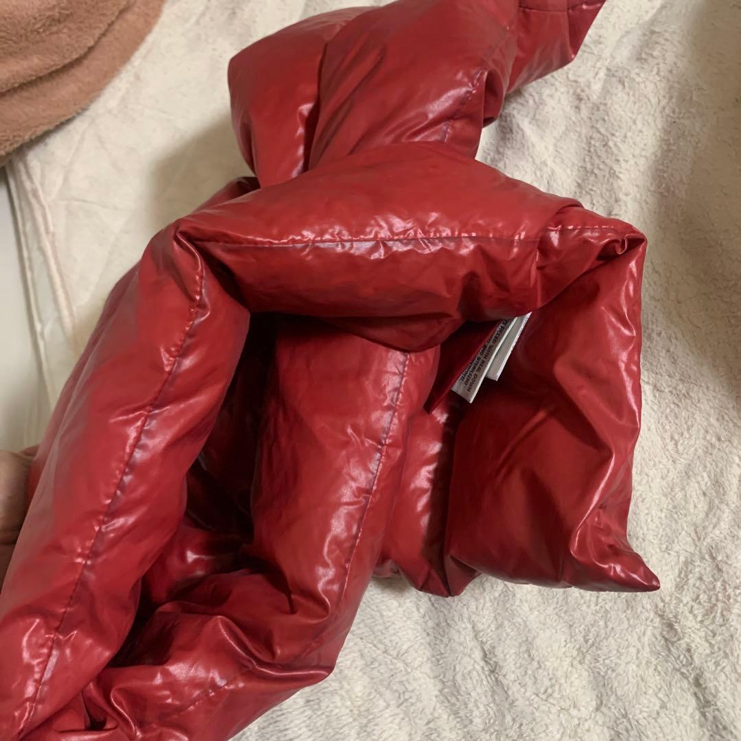 最安値　MONCLER ダウンマフラー　SCIARPA レッド