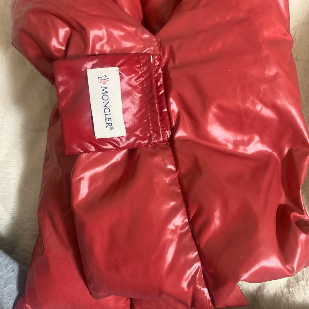 最安値　MONCLER ダウンマフラー　SCIARPA レッド