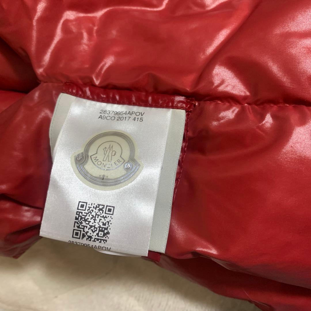 最安値　MONCLER ダウンマフラー　SCIARPA レッド