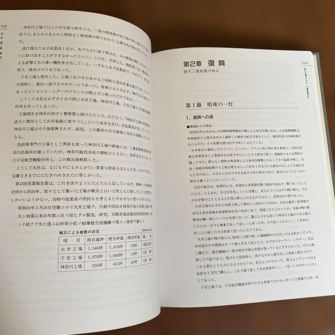 三菱鉛筆 100年 社史 「時代を書きすすむ」