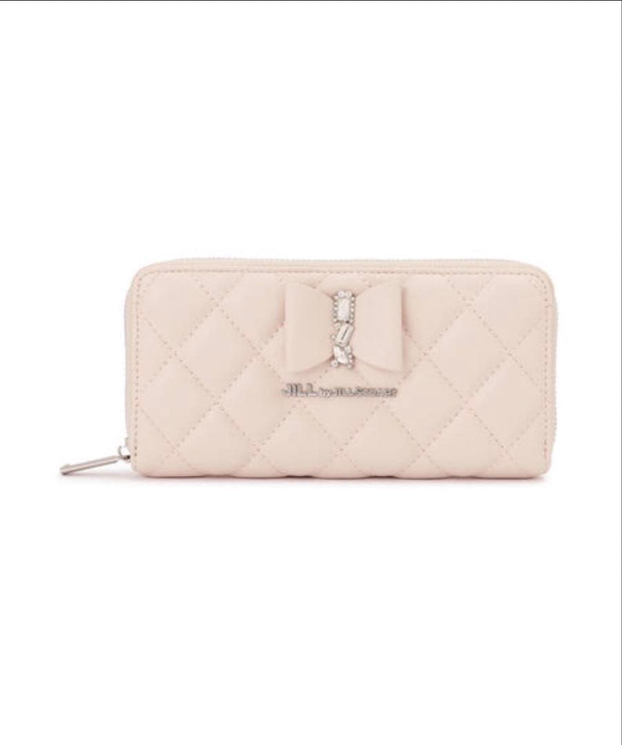 ジルバイジルスチュアート　長財布　キルティング　ピンク　ベージュ