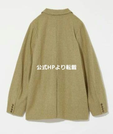 [Èaphi] ウールツイードジャケット キャメル