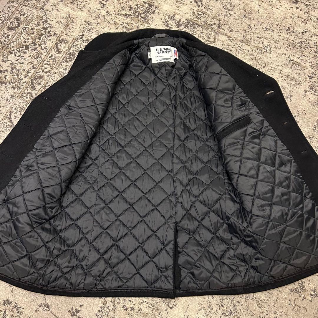 美✨Schott ショット ピーコート 740 キルティング USA製 黒 38