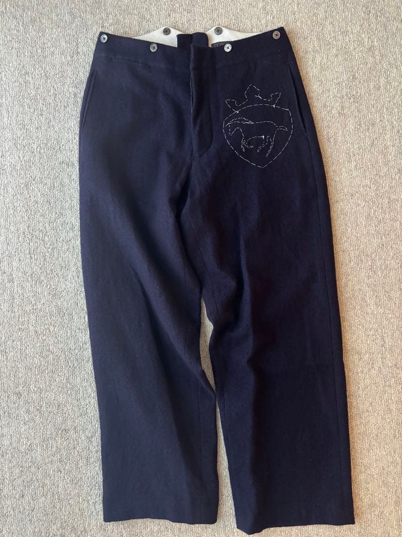 新品　towavase ネイビーパンツ　トワヴァーズ　カミオリカオリ