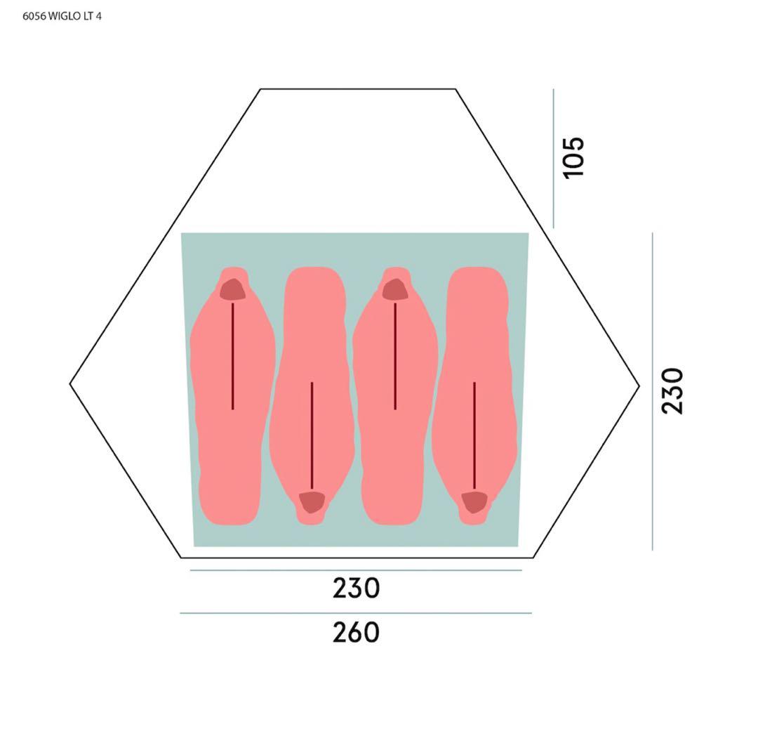 Bergans ベルガンス Wiglo LT 4-Persons Tent