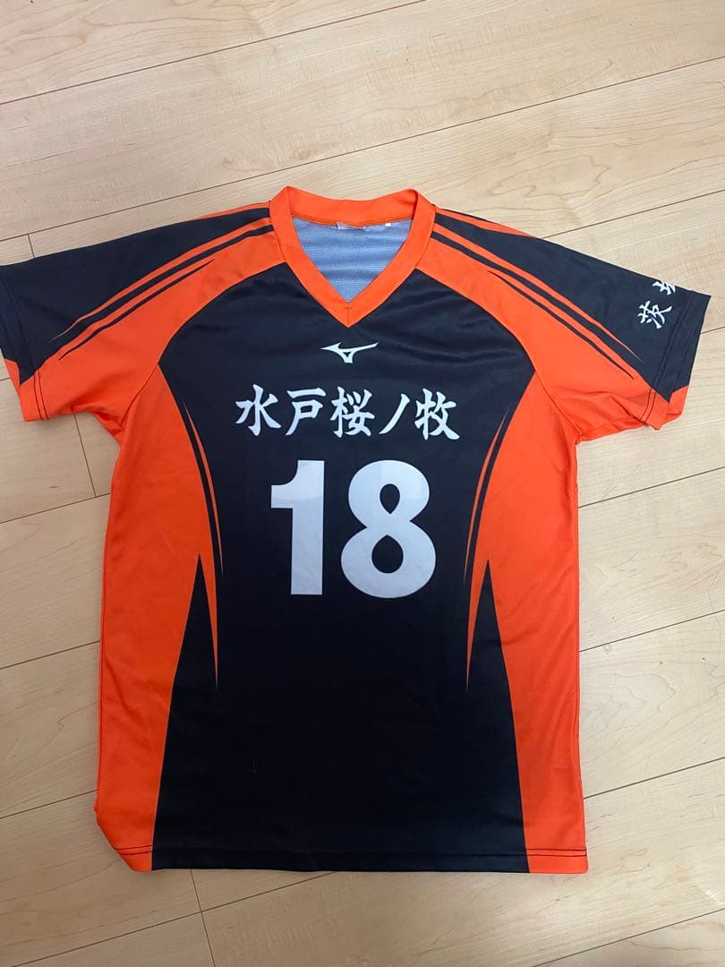 激レア！　茨城 水戸桜ノ校 女子バレーボール　ユニフォーム 18番