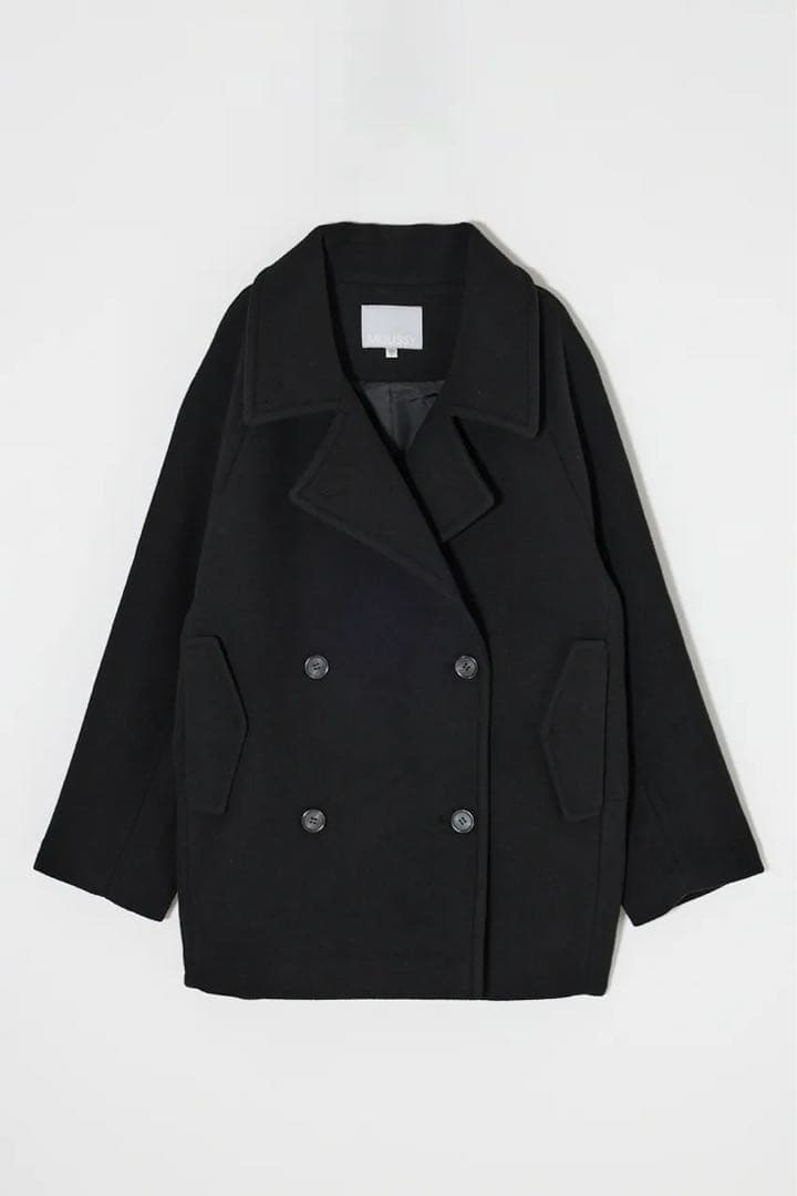 MOUSSY DOUBLE BREASTED MID コート