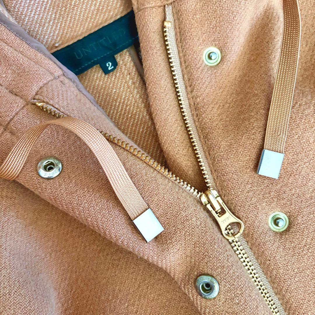 美品✴︎UNTITLED アンタイトル✴︎ラグラン フーディー ショート コート