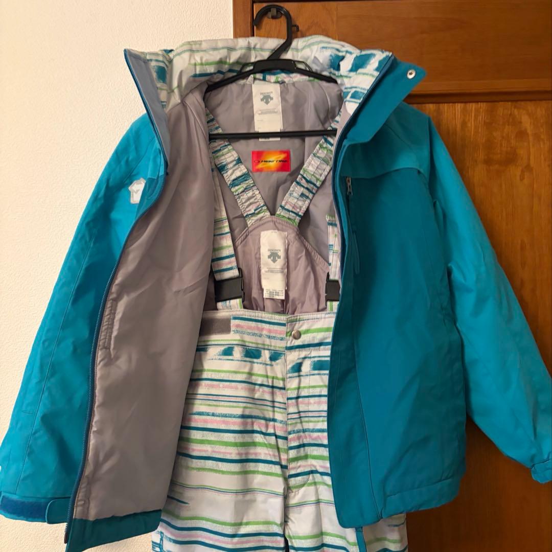DESCENTE/美品/子ども用スキーウェア 150cm（135-155）/青色