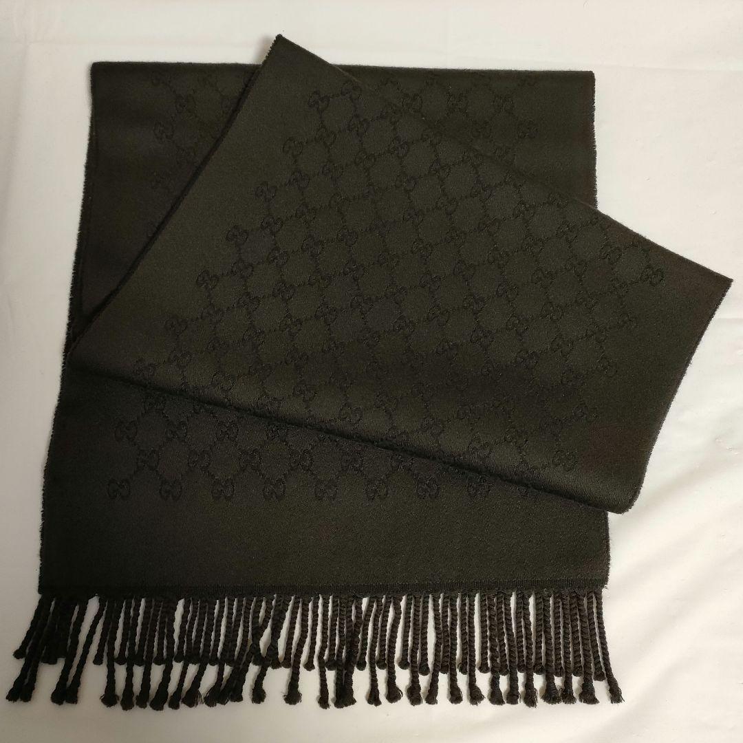 GUCCI　グッチ　GG柄　マフラー