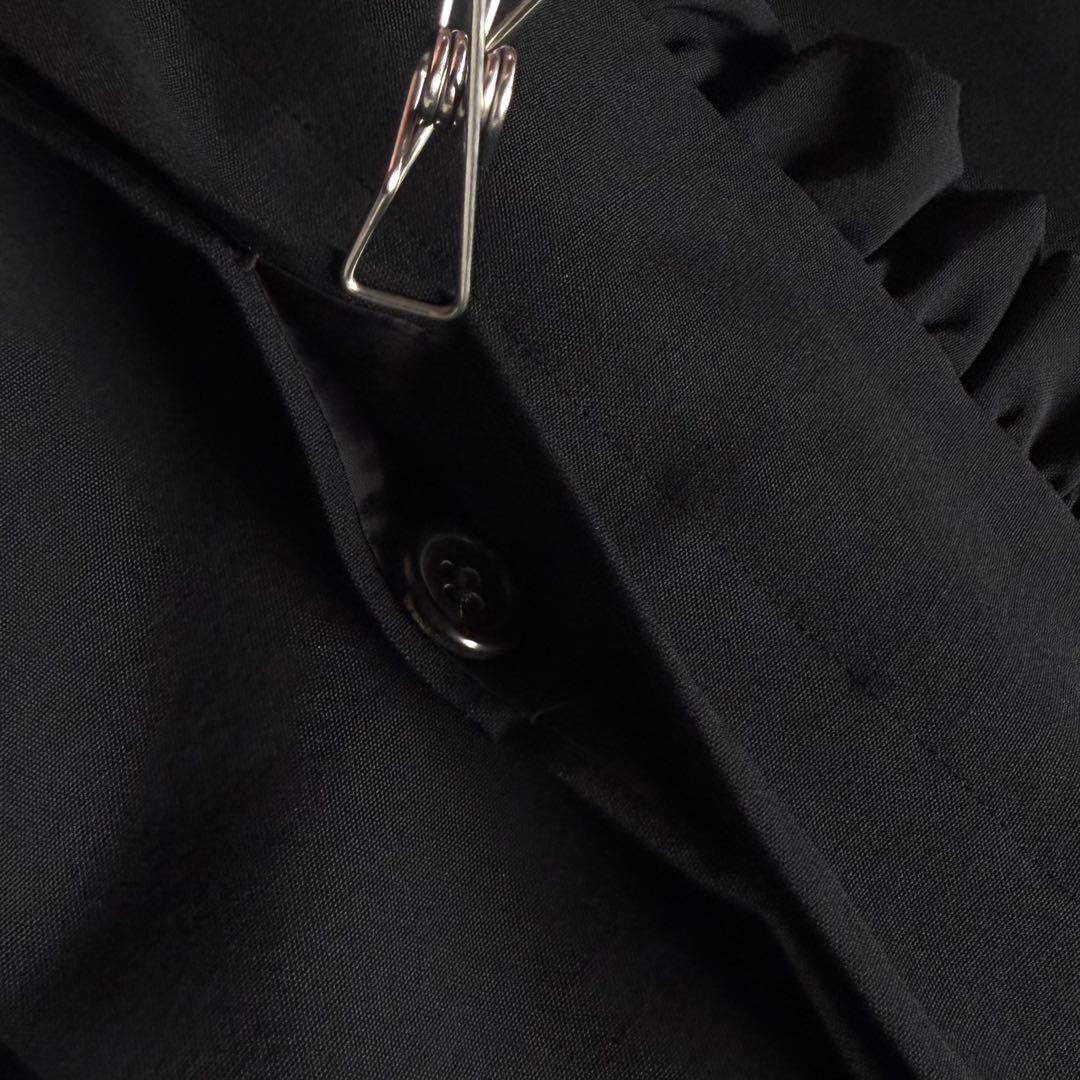 《美品》 コムデギャルソン フリル フライフロント ジャケット ブラック