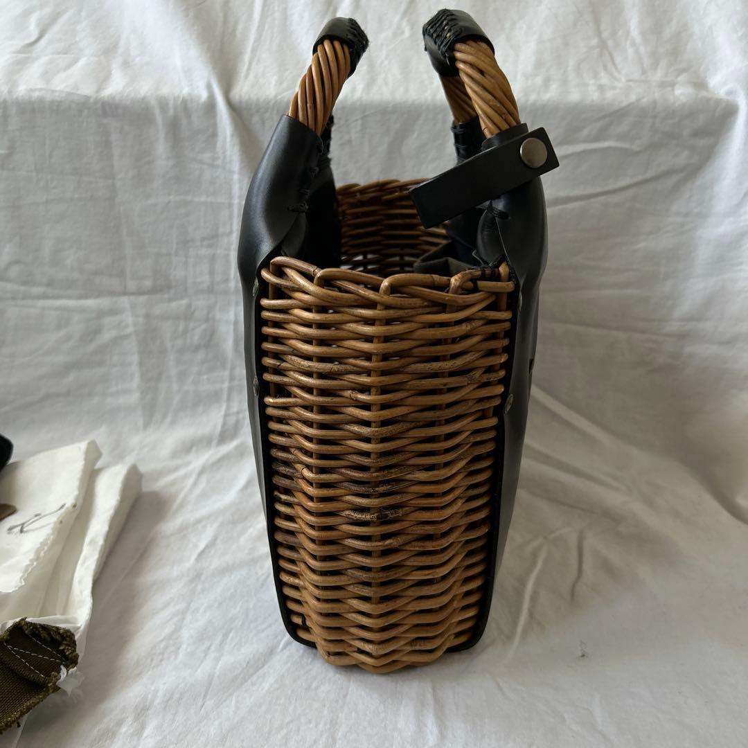 極美品ebagosオイルショルダーミニ 紅籐 BLACK