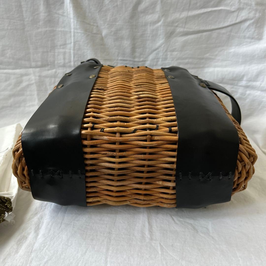 極美品ebagosオイルショルダーミニ 紅籐 BLACK