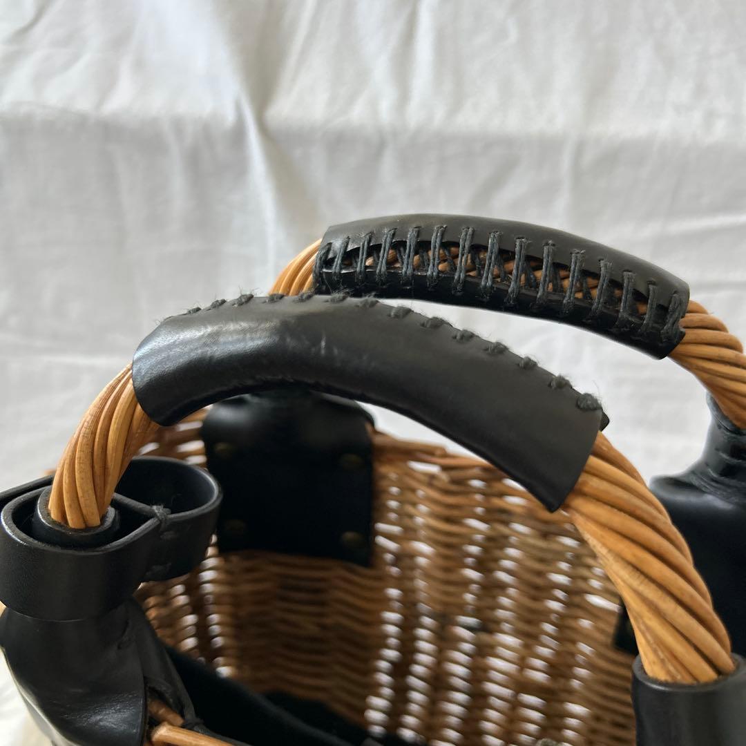 極美品ebagosオイルショルダーミニ 紅籐 BLACK