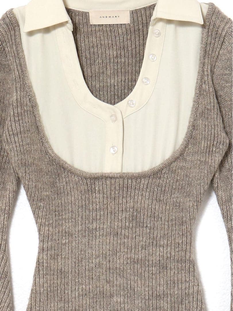 ANDMARY Demi layered mini dress 【新品タグ付き】
