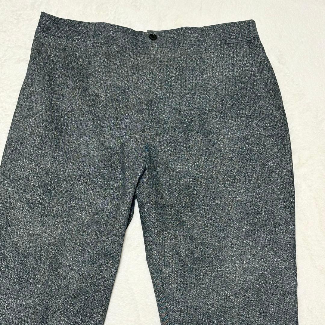 極美品/L タケオキクチ tk セットアップ ストレッチ 洗えるスーツ グレー