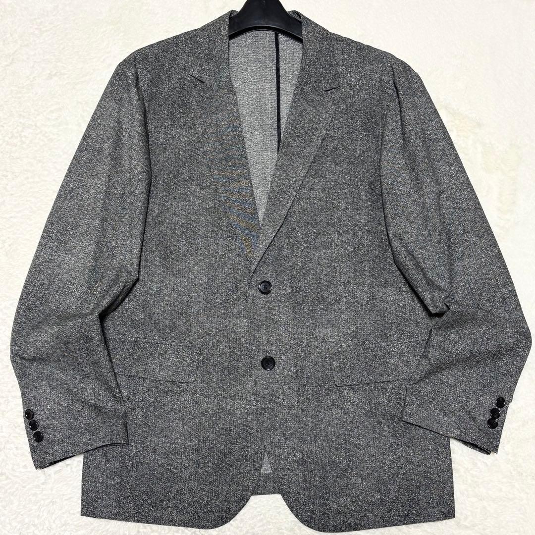 極美品/L タケオキクチ tk セットアップ ストレッチ 洗えるスーツ グレー