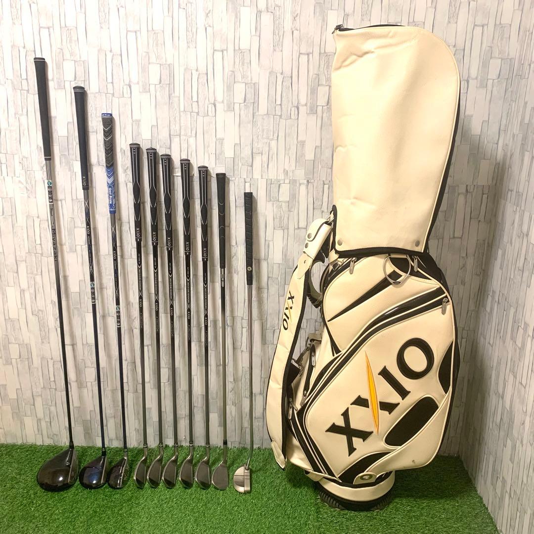 ゼクシオバッグ付 XXIO10 高級パター,UT付 本格メンズゴルフクラブセット