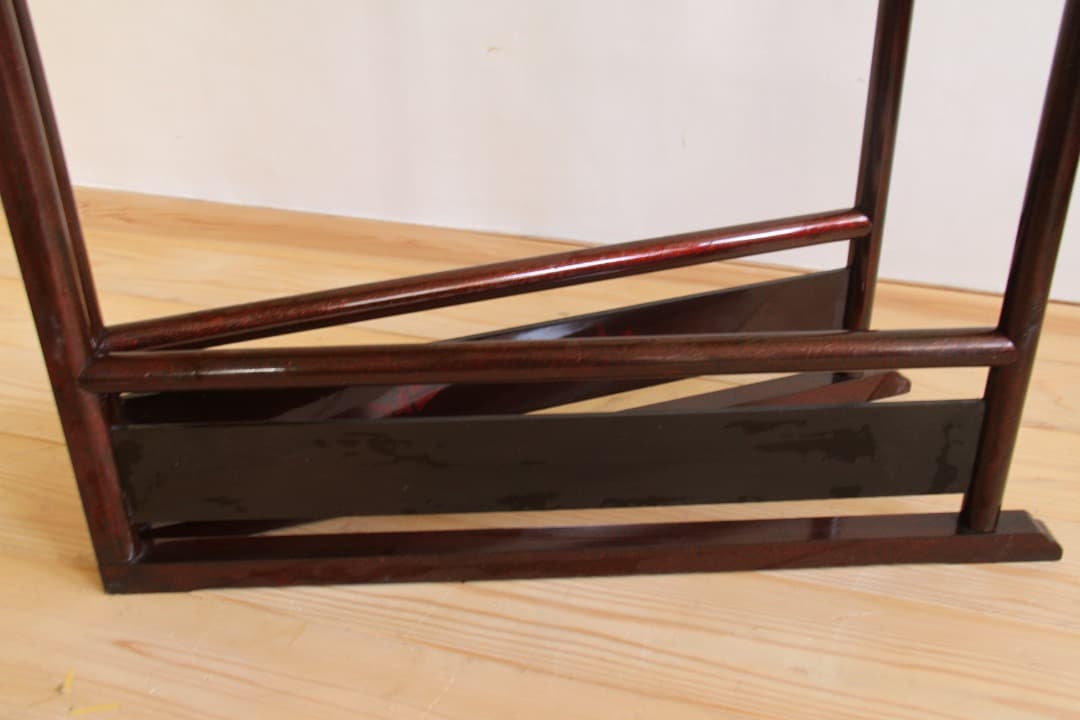 衣紋かけ　パーテーション　間仕切　鶴　古道具　古家具　アンティーク　ビンテージ