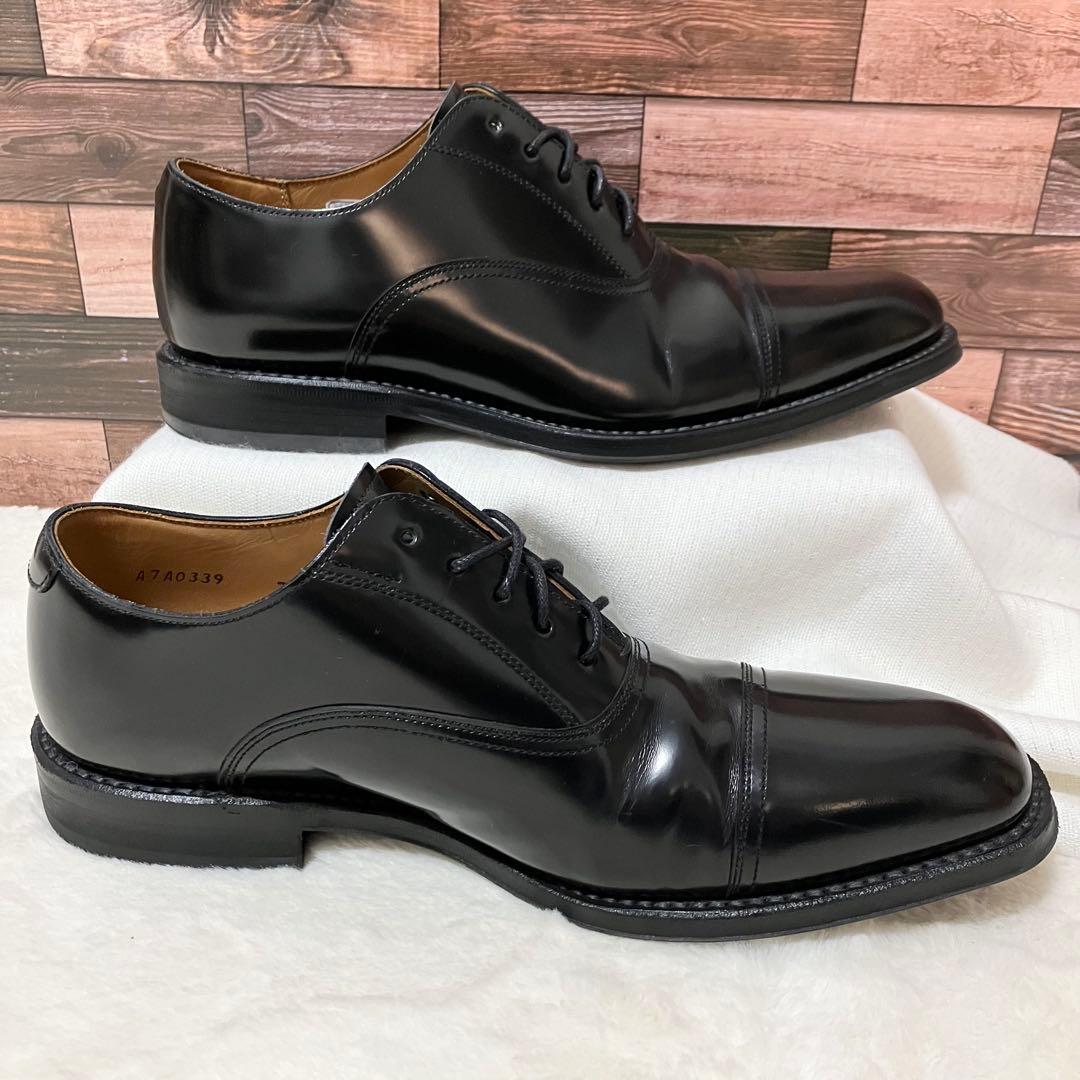 美品 REGAL ストレート 革靴 25.5EEE ビジネス シューズ 黒 革