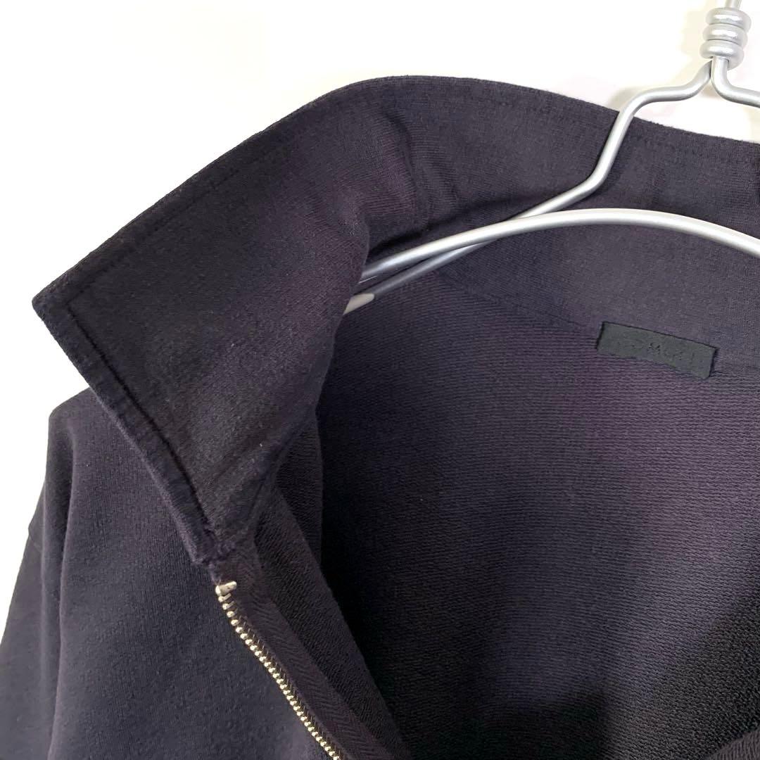 コモリ　ＣＯＭＯＬI コットン　シルク　ハーフジップ　ジャージ　プルオーバー