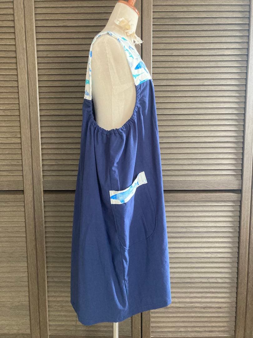 専用　エプロン　割烹着　ハンドメイド　保育士　介護士　保健師　ワンピース