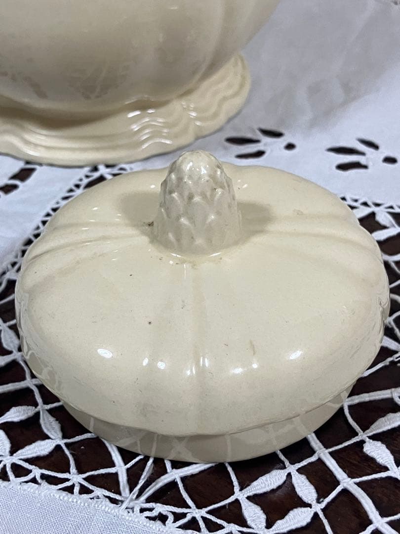 フランスアンティーク　￼サルグミンヌ　カフェポット　花リム