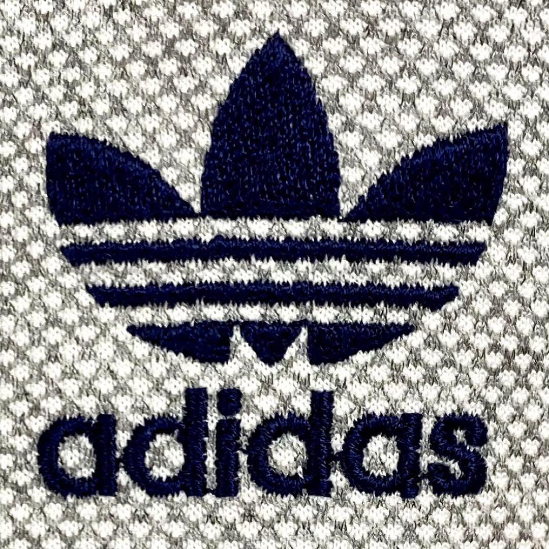 ◆アユニD／同型・同色／極美◆90sアディダス デサント製ジャージ 灰×紺 L