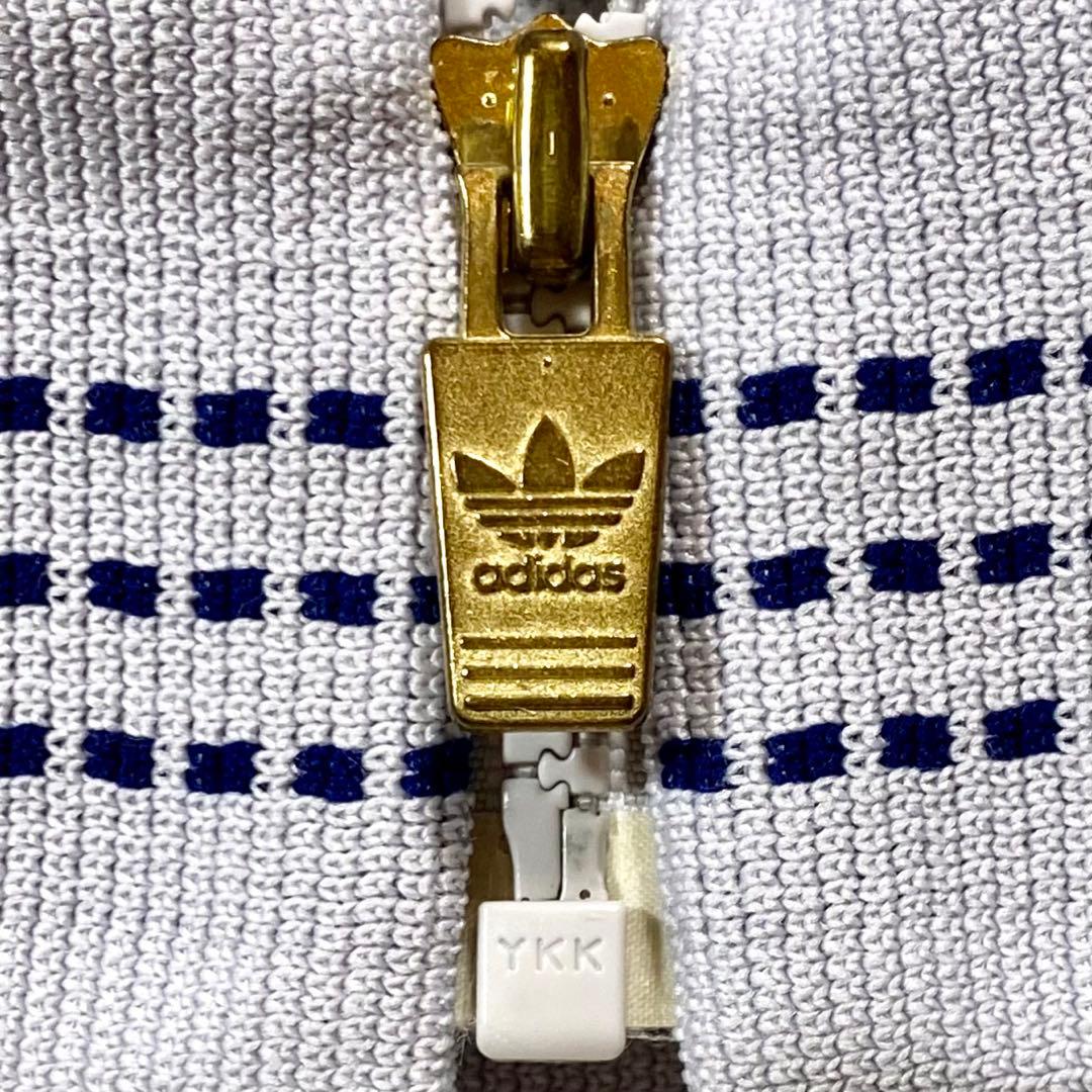 ◆アユニD／同型・同色／極美◆90sアディダス デサント製ジャージ 灰×紺 L