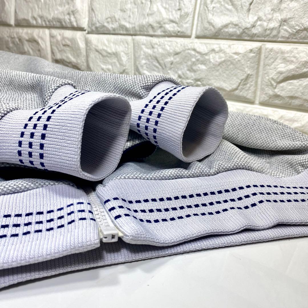 ◆アユニD／同型・同色／極美◆90sアディダス デサント製ジャージ 灰×紺 L