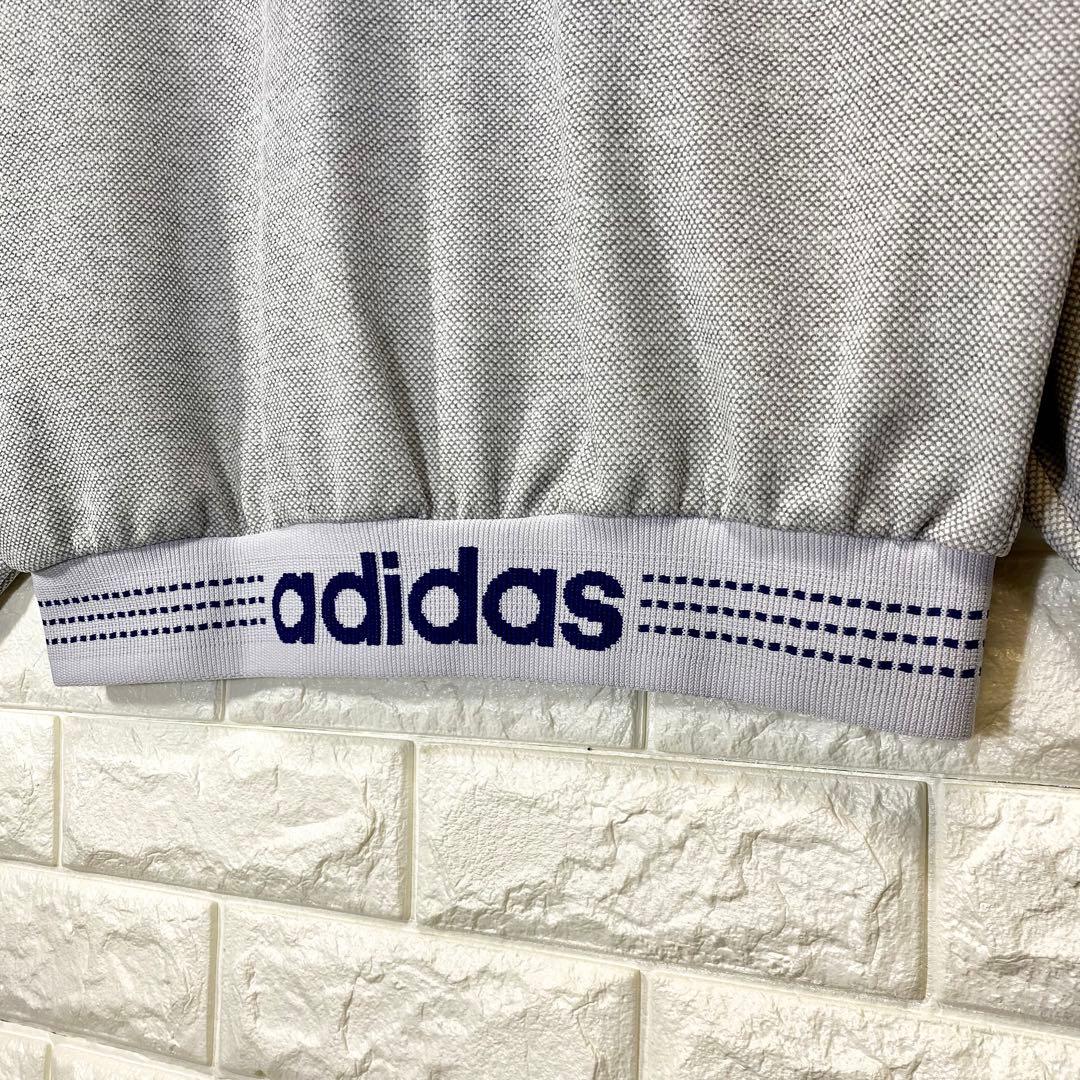 ◆アユニD／同型・同色／極美◆90sアディダス デサント製ジャージ 灰×紺 L