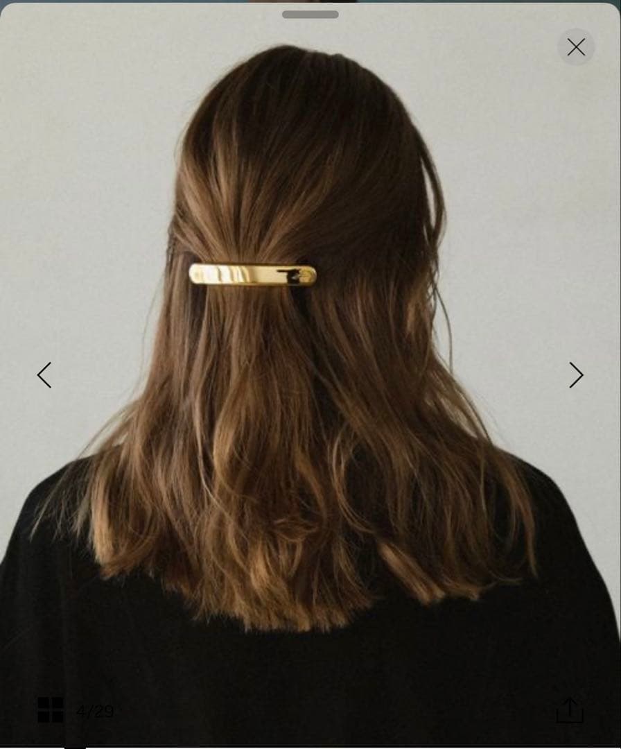 新品未開封完売品　＜LETICIA＞メタル バレッタ