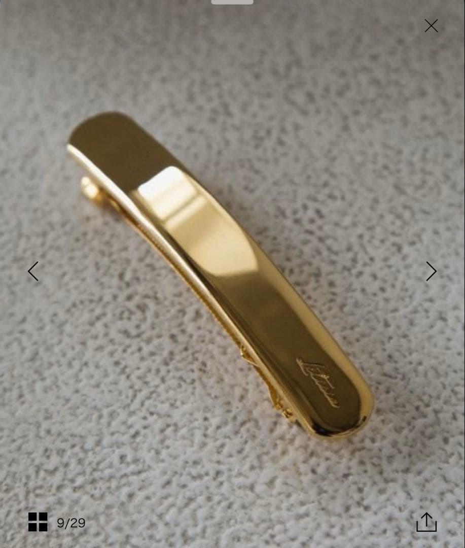 新品未開封完売品　＜LETICIA＞メタル バレッタ