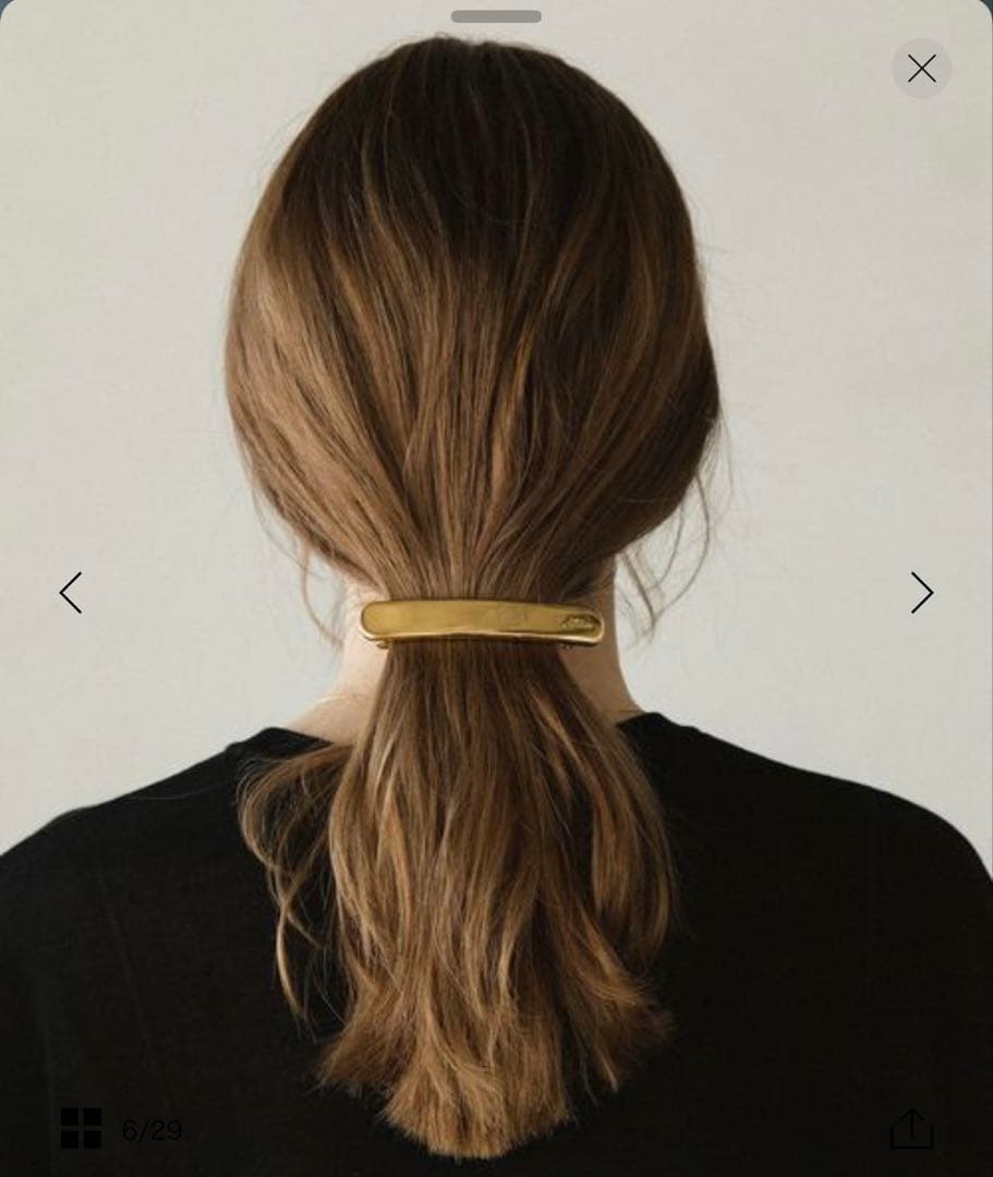 新品未開封完売品　＜LETICIA＞メタル バレッタ