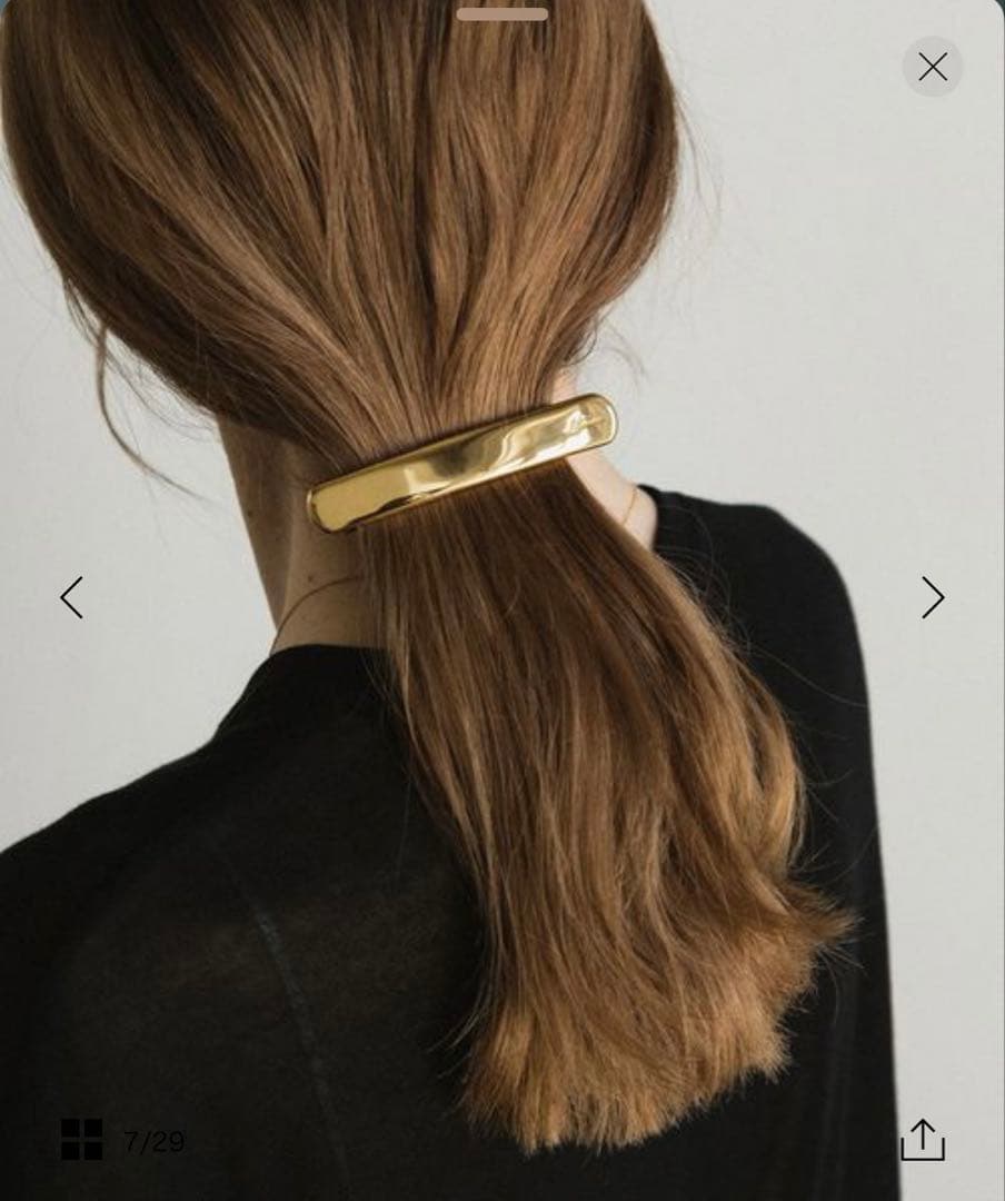 新品未開封完売品　＜LETICIA＞メタル バレッタ