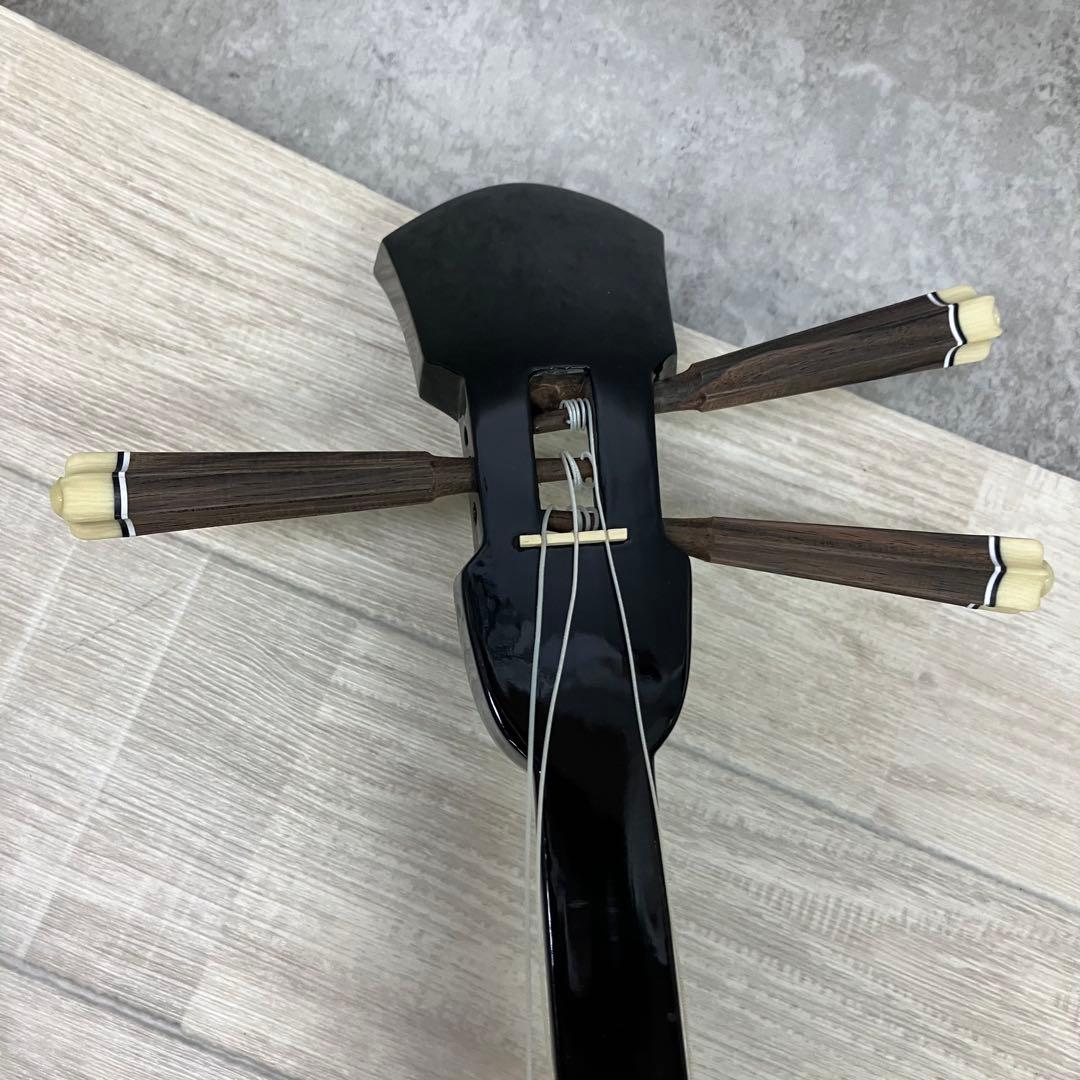 の*け様 三線　沖縄三線？　ハードケース付き　完全ジャンク　【27383969】